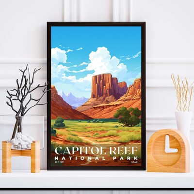 Capitol Reef National Park Poster, Travel Art, Office Poster, Home Decor | S7 - image5
